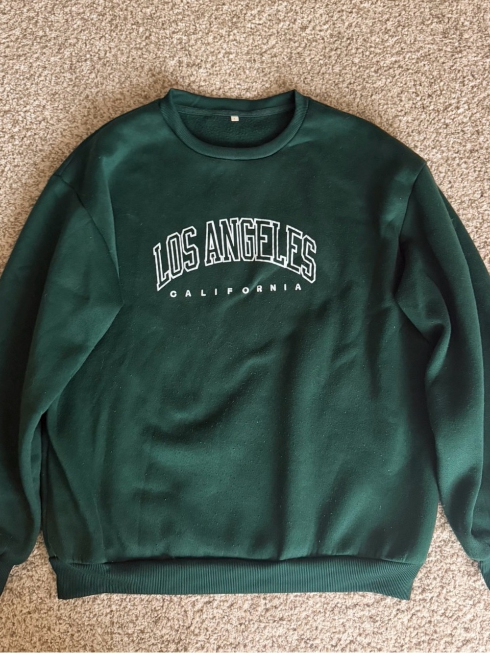 Forest Green 'Los Angeles California' Crewneck Sweatshirt